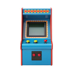 Retro arcade machine icon with colorful buttons and screen