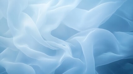 Obraz premium Soft Light Blue Fabric Texture with Gentle Folds