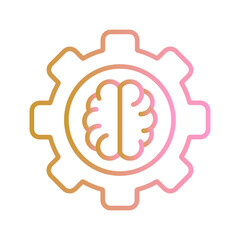 Machine Learning Vector Icon