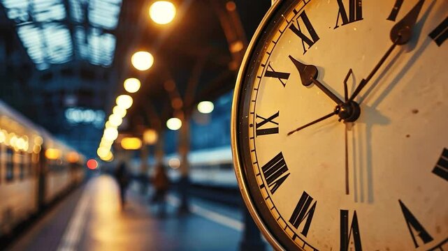 Time Flies at the Train Station: A Moment Captured