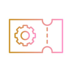 Support Ticket Vector Icon