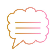 Blog Comment Vector Icon