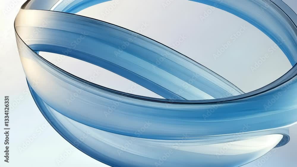 Aufkleber smooth abstract creating white blue circular shape swirling modern abstract pattern, ideal for graph