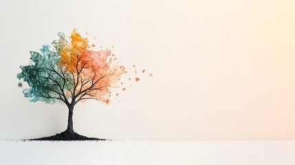 Obraz premium Eco-friendly art nature-inspired tree design creative studio abstract environment artistic view