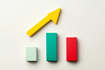 Colorful bar graph showing upward trend (2)