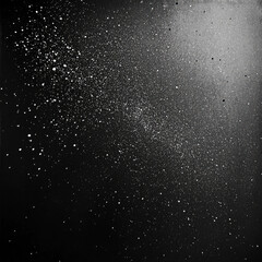 Obraz premium Abstract black and white speckled texture with cosmic vibe