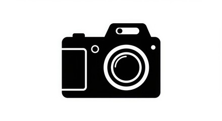 Minimalist Camera Silhouette Digital Photography Icon