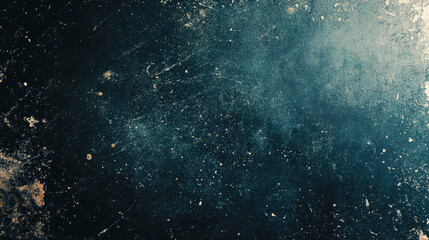 Fototapeta premium Textured abstract dark blue grunge background with subtle white speckles