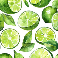 lime pattern watercolor
