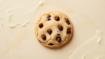 Obraz premium Perfect Chocolate Chip Cookie – Soft, Chewy, and Delicious