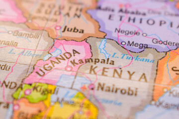 Mega  On The World Map-Geo Political Map