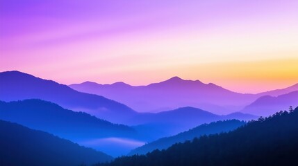 Fototapeta premium Vibrant hues illuminating tranquil mountain landscape