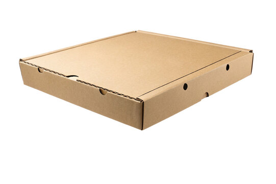 Cardboard pizza box, empty, ready for delivery or takeout, eco friendly packaging - Powered by Adobe