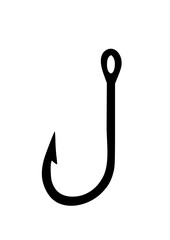 fishing hook vector illustration