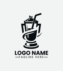 Blender Logo Design, Smoothie Blender Logo