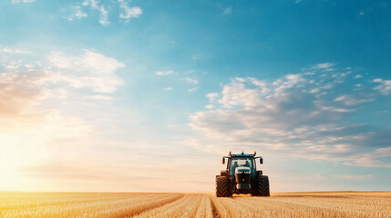 Farmland A high-tech tractor 
