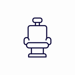comfortable chair icon sign vector