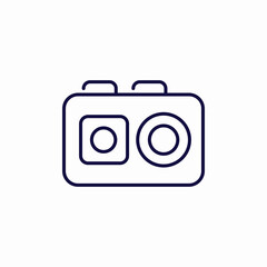 device record icon sign vector