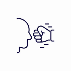 face attack icon sign vector