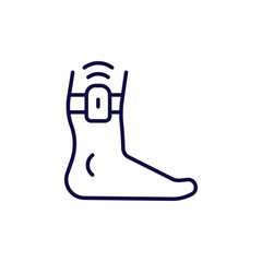 motion detector icon sign vector