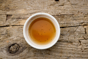 bowl of sesame oil