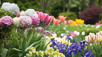 Vibrant Spring Garden: A Symphony of Colors