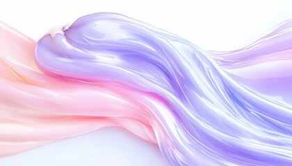 Abstract pastel pink and purple liquid swirls