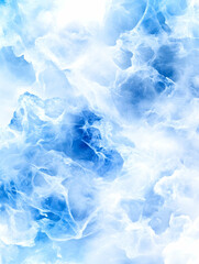 Obraz premium Abstract swirling blue and white marble texture