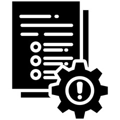 Risk Management icon in Glyph Style. Simple Vector Design. Simple Vector Glyph Icon