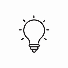 idea light bulb icon sign vector