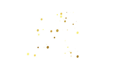 Radiant Golden Glitter Dots and Falling Confetti Glistening on a White Transparent Background, Adding a Luxurious and Sparkling Touch to Your Celebrations"

