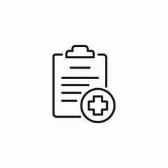 medical records icon sign vector