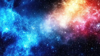 Obraz premium Cosmic Nebula, vibrant colors, star dust