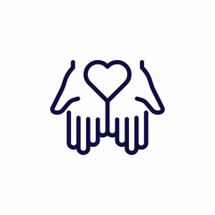 charity care icon sign vector