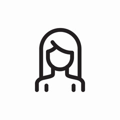 female colleague icon sign vector