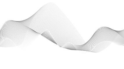 Thin wavy line abstract background. Wavy line horizontal divider outline minimalist background.