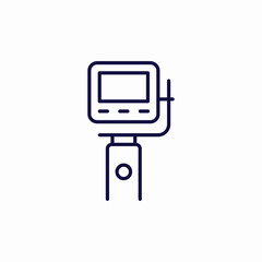 meter stand icon sign vector