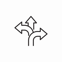 path directions icon sign vector