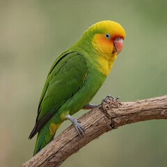 Fototapeta premium red and green parrot