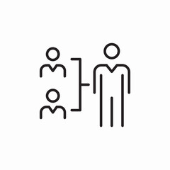 team leader icon sign vector