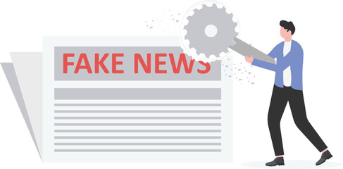 Social media illustration, business concept, web design

