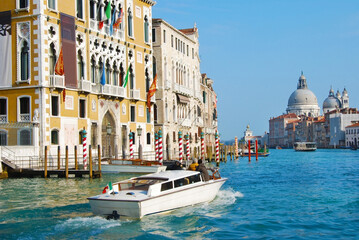 Venezia, Canal Grande, motoscafo, San Marco