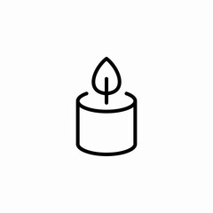 candle decoration icon sign vector