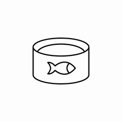 fish container icon sign vector