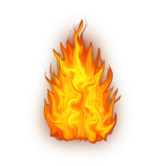 Realistic burning fire flame effect