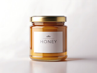 Honey Jar Mockup &ndash; Blank Label Template for Branding and Product Design