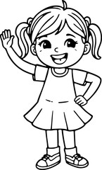 happy little girl
