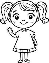 happy little girl