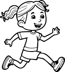 happy little girl