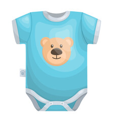 Baby clothes. Cartoon illustration of baby clothes vector